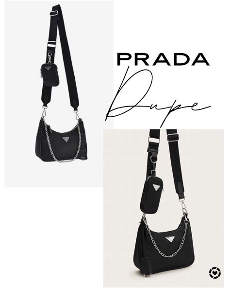 prada black bag dupe|prada nylon crossbody bag dupe.